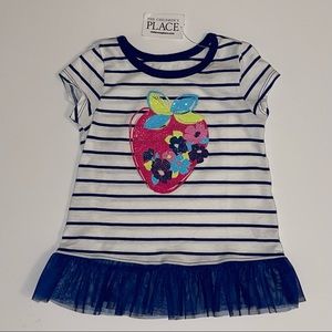 The Children’s Place Strawberry Ruffle Top, 12-18 Months, 18-24 Months, …